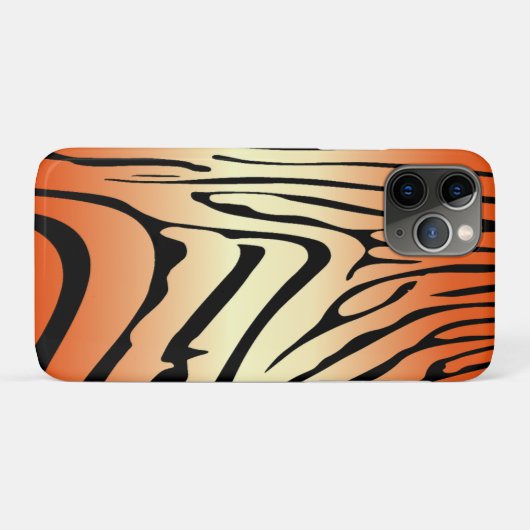 Zesty Zebra Sinaasappel Case-Mate iPhone Case (Achterkant (horizontaal))