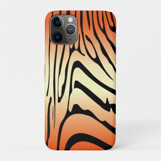 Zesty Zebra Sinaasappel Case-Mate iPhone Case (Achterkant)