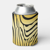 Zesty Zebra Yellow Blikjeskoeler (Blikje Voorkant)