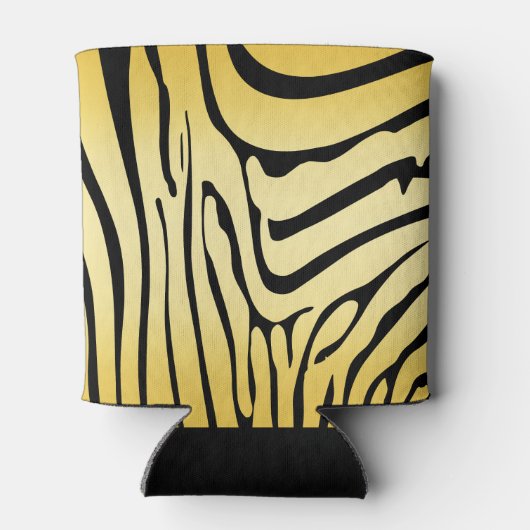 Zesty Zebra Yellow Blikjeskoeler (Achterkant)