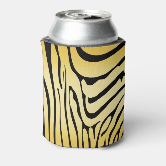 Zesty Zebra Yellow Blikjeskoeler (Blikje Achterkant)