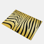 Zesty Zebra Yellow Deurmat (Schuin)