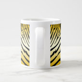 Zesty Zebra Yellow Grote Koffiekop (Achterkant)