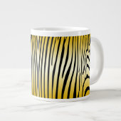 Zesty Zebra Yellow Grote Koffiekop (Voorkant rechts)