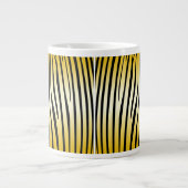 Zesty Zebra Yellow Grote Koffiekop (Voorkant)
