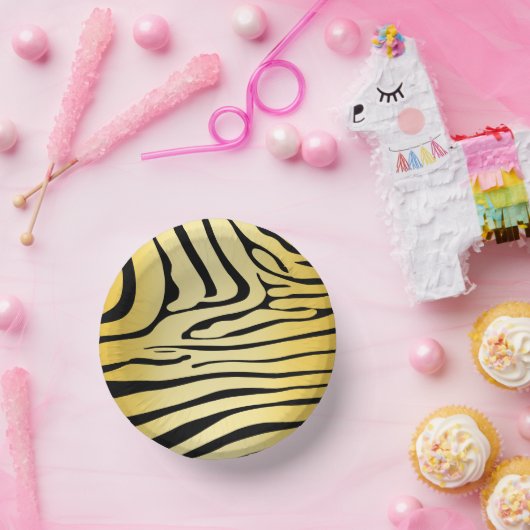 Zesty Zebra Yellow Papieren Kommen (Feest)