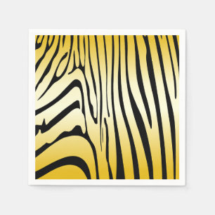 Zesty Zebra Yellow Servet