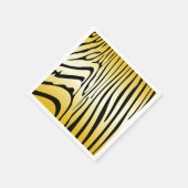 Zesty Zebra Yellow Servet (Hoek)
