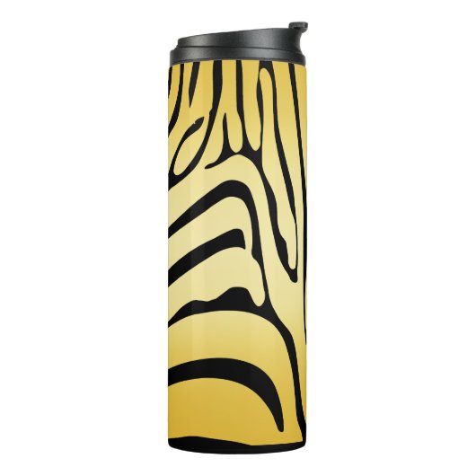Zesty Zebra Yellow Thermosbeker (Gedraaid links)