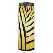 Zesty Zebra Yellow Thermosbeker (Achterkant)