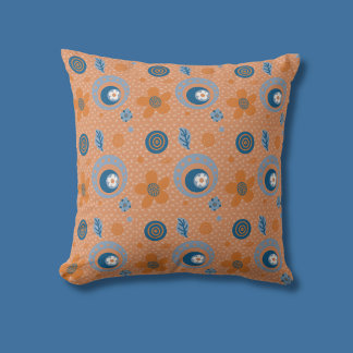 Zesty Zomer Bloemen Patroon Kussen
