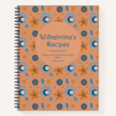 Zesty Zomer Bloemen Patroon Notitieboek (Voorkant)