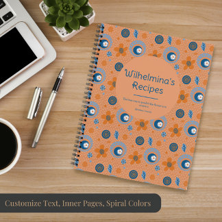 Zesty Zomer Bloemen Patroon Notitieboek