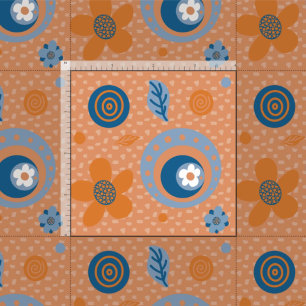 Zesty Zomer Bloemen Patroon Stof