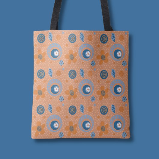Zesty Zomer Bloemen Patroon Tote Bag