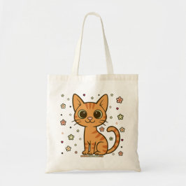 Zesty Zumbo Floral Tabby Cat Tote Bag