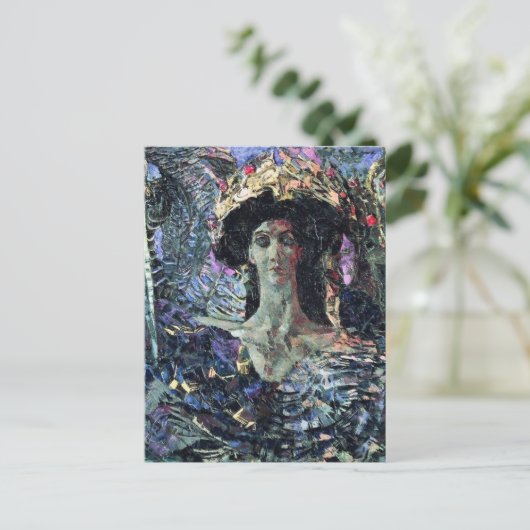 Zesvleugelige serafijnen (Azrael) door Mikhail Vro Briefkaart (Staand voorkant)