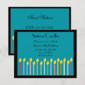 Zeszestien kaarles Birthday Uitnodiging (Voorkant / Achterkant)