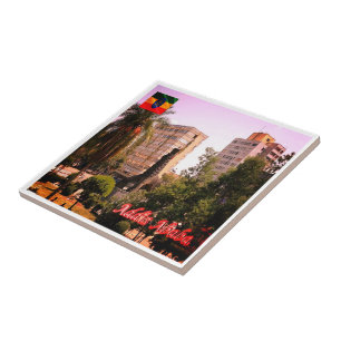 zET003 ADDIS ABABA, hoogbouw, Tegeltje