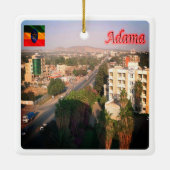 zET004 ADAMA, Ethiopië, Afrika, Keramisch Ornament (Achterkant)