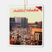 zET006 ADDIS ABEBA, bruisend centrum, Keramisch Ornament (Links)
