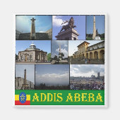 zET007 ADDIS ABABA, Mosaic, Ethiopië, Fridge Magneet (Voorkant)