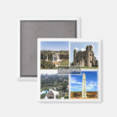 zET013 ETHIOPIA, Mozaïek, Afrika, Fridge Magneet (Voorkant / Achterkant)