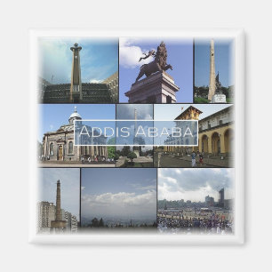 zET014 ADDIS ABABA, Mosaic, Ethiopië, Fridge Magneet