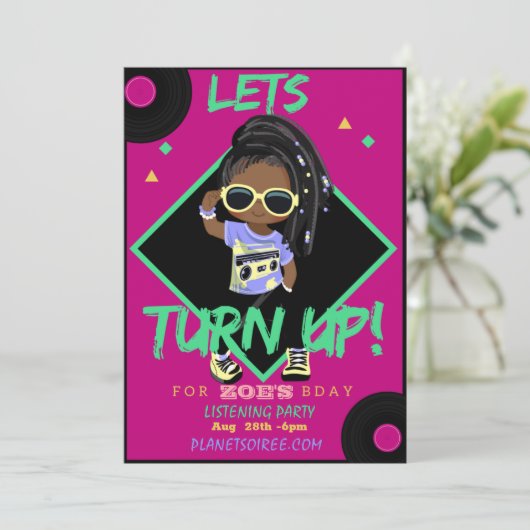 Zet 1 de Kaart van de Uitnodiging van de Dag van d (Staand voorkant)