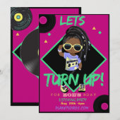 Zet 1 de Kaart van de Uitnodiging van de Dag van d (Voorkant / Achterkant)