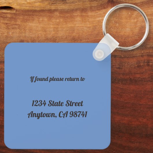 Zet Beste Vriend Aangepaste Naam Terug naar Info Sleutelhanger (Achterkant)