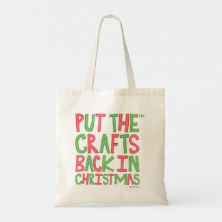 Zet de ambachten terug in de kerst tote bag