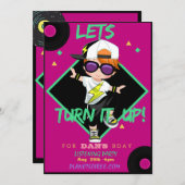 Zet de andere Kaart van de Uitnodiging van de Part (Voorkant / Achterkant)