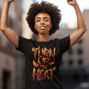 Zet de gestileerde hitte omhoog t-shirt