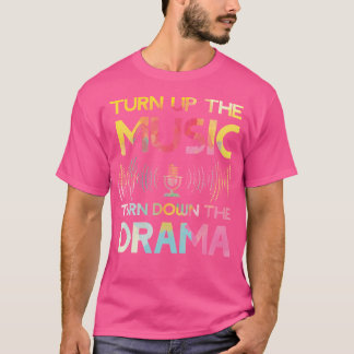 Zet de muziek harder Zet de Drama Headphone SP zac T-shirt