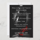 zet de ripper halloween - partijuitnodiging aan kaart (Achterkant)