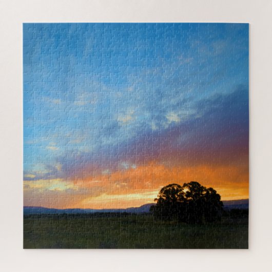 Zet de Sky Ablaze op Sunset 20x20 inch Legpuzzel (Verticaal)