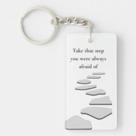 Zet de stap sleutelhanger