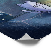 Zet de sterren in haar Sky Print (Hoek)