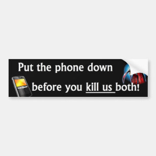 Zet de telefoon neer bumpersticker