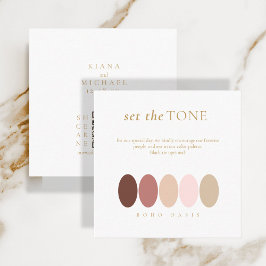 Zet de Tone Boho Oasis Color Palette ID959 Informatiekaartje