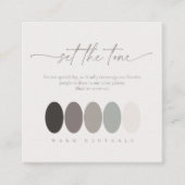 Zet de Tone Warm Neutrals Kleurenpalet ID1020 Informatiekaartje (Voorkant)