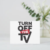 Zet de tv-nepnieuwspropaganda uit briefkaart (Staand voorkant)