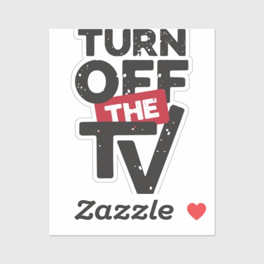 Zet de tv-nepnieuwspropaganda uit sticker (Vel)