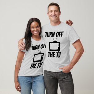 ZET DE TV UIT T-SHIRTS