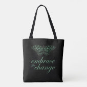 Zet de Verandering - Groene Butterfly in Tote Bag (Achterkant)