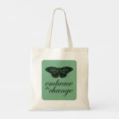 Zet de Verandering - Groene Butterfly in Tote Bag (Achterkant)