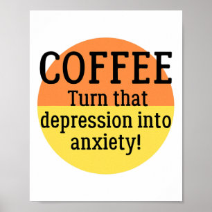 Zet die depressie in angst. Leuke geestelijke gezo Poster