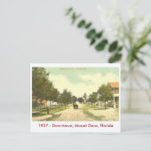 Zet Dora, FL op - de stad in - 1907 Briefkaart (Staand voorkant)