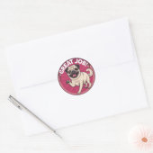 Zet een geweldige beloning voor de leraar ronde sticker (Envelop)
